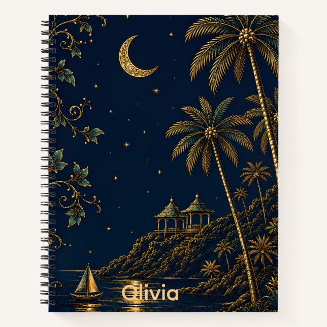 palm tree notebook (Front)