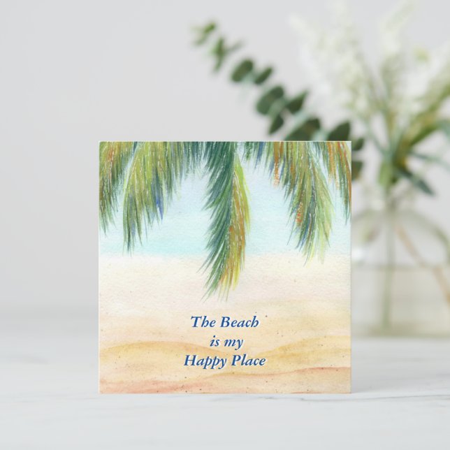 Palm tree on a sunny day on the beach (Standing Front)