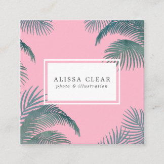 Palm Tree Orned Boho-Chic Carte de visite