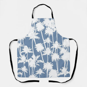 Palm tree pattern apron
