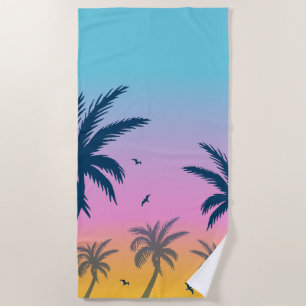  Palm Tree Pattern  Beach Towel