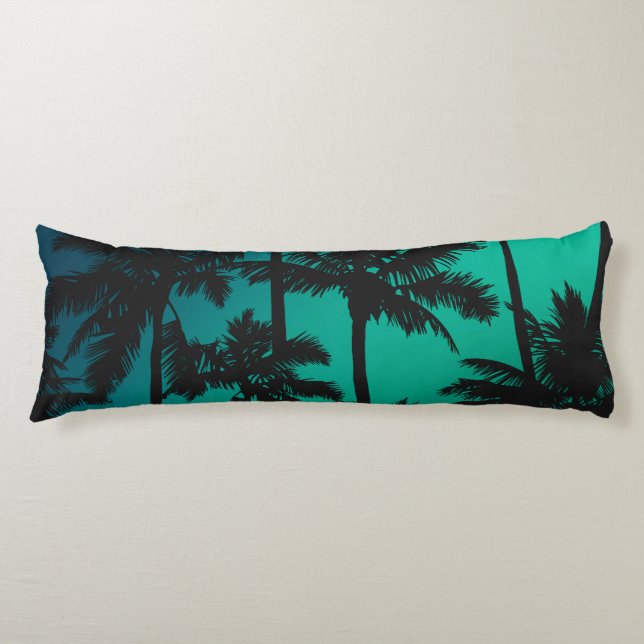 Palm Tree Pattern Body Pillow (Front)