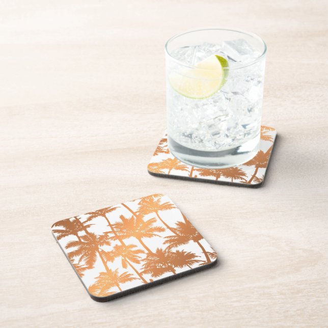 Palm Tree Pattern Coaster (Right Side)