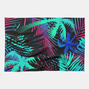 Palm tree pattern kitchen towel