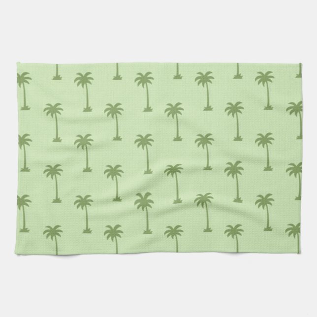 Palm Tree Pattern Kitchen Towel (Horizontal)