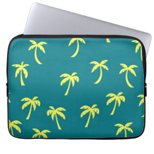 Palm tree pattern laptop sleeve