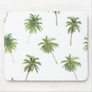Palm tree pattern mouse pad