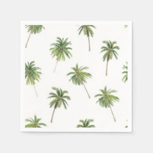 Palm tree pattern napkin