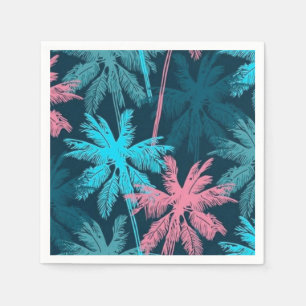 Palm tree pattern napkin