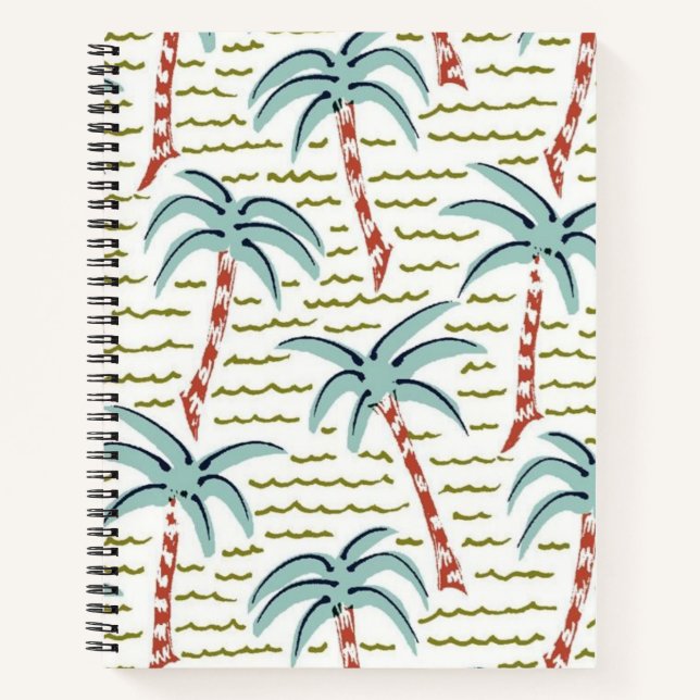 Palm tree pattern notebook (Front)