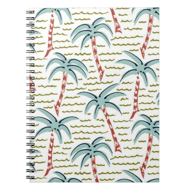 Palm tree pattern notebook (Front)