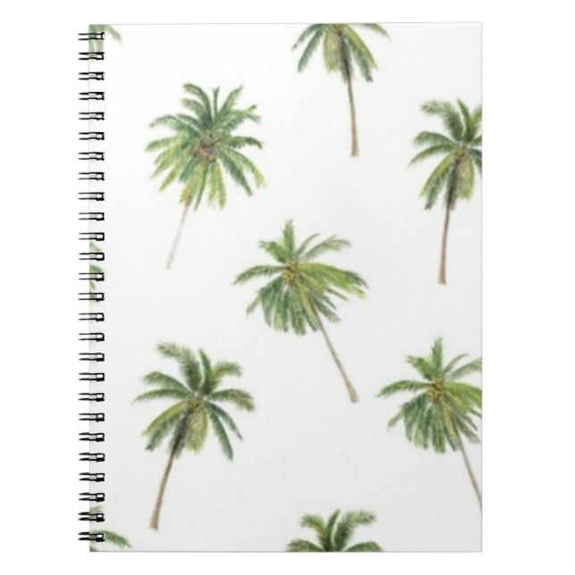 Palm tree pattern notebook (Front)