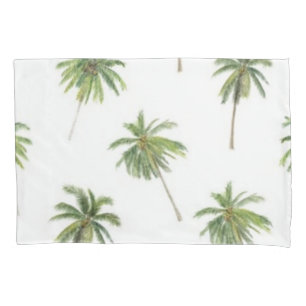 Palm tree pattern pillowcase