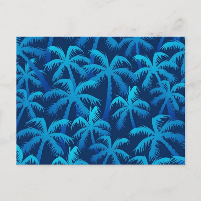 Palm tree pattern postcard (Front)