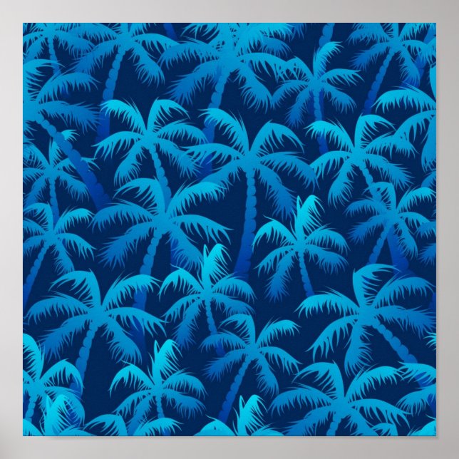 Palm tree pattern poster (Front)