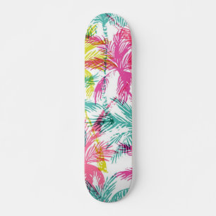 Palm tree pattern skateboard