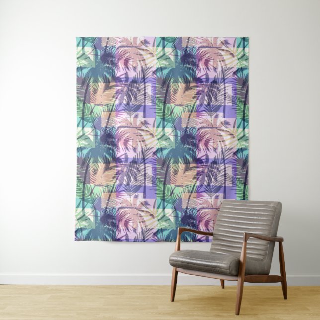 Palm Tree Pattern tapestries (In Situ)