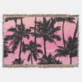 Palm Tree Pattern Throw Blanket