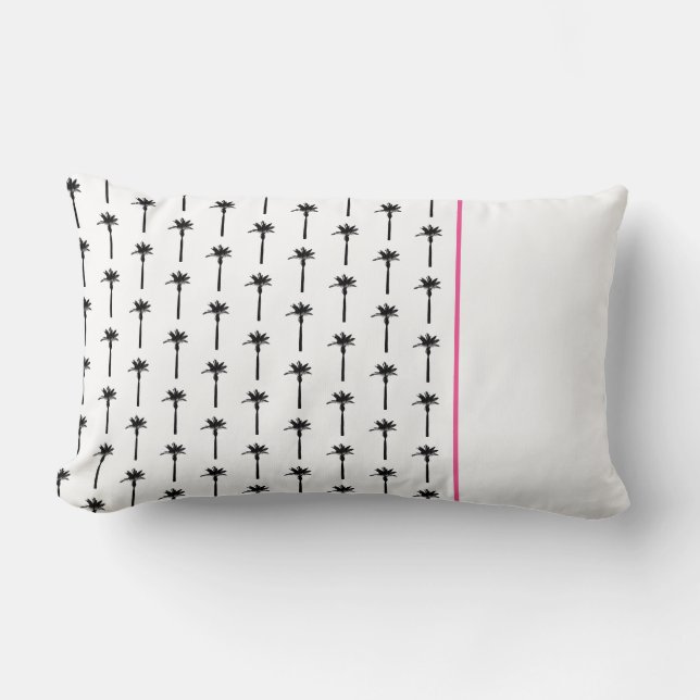Palm Tree Pattern Travel Tropical Beach Fun  Lumbar Pillow (Front)