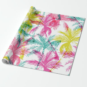 Palm tree pattern wrapping paper