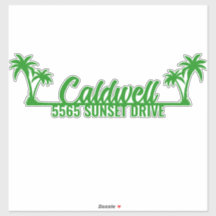 Palm Tree Personalized Mailbox Address 