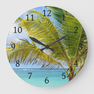 Palm tree photo 54 large clock