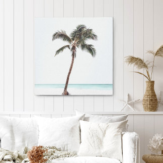 Palm Tree Photo Tropical Coastal Summer Canvas Pr Print