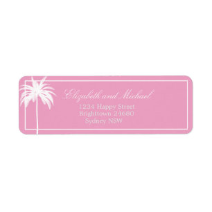 Palm Tree Pink Elegant Modern Chic
