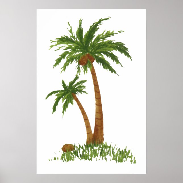 PALM TREE POSTER 24X36" (Front)