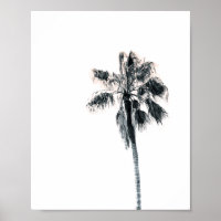 Palm Tree Poster | Pink 8x10