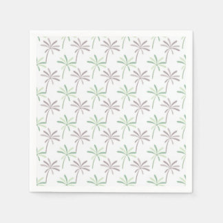 palm tree printed napkin