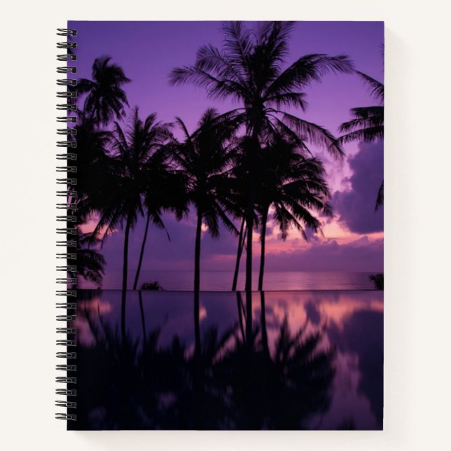 Palm Tree Reflection Notebook (Front)