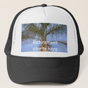 Palm Tree Retirement Trucker Hat