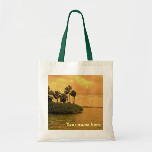 Palm Tree Reverie Personalized Tote Bag