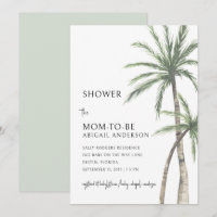 Palm Tree Sage Baby Shower