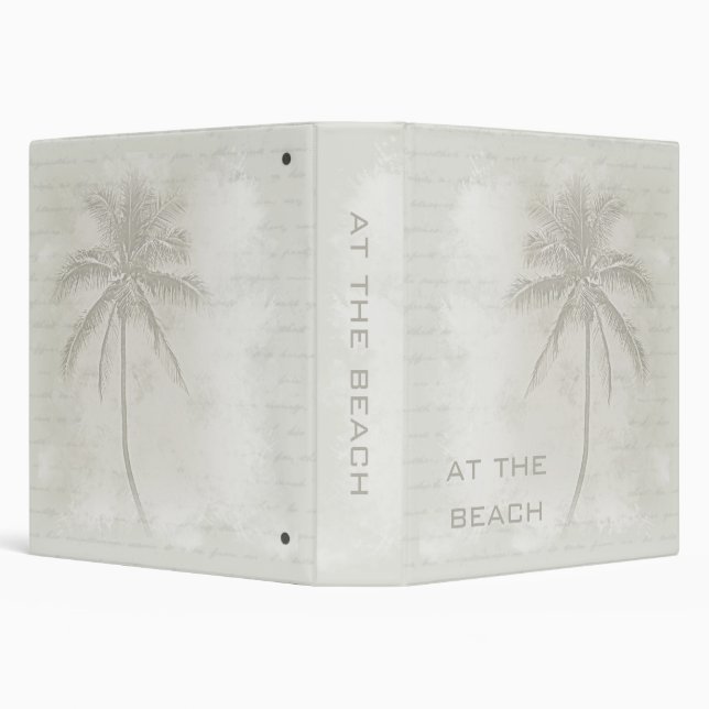 Palm Tree (Sand) Beach Binder (1.5") (Background)