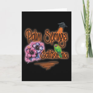 Palm Tree Santa Surfing Summer Christmas At The Be Card