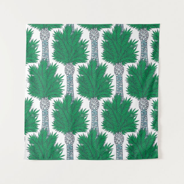 Palm tree seamless pattern. tapestry (Front)