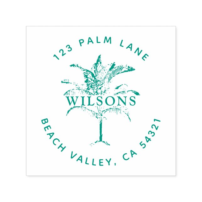 Palm Tree Self-inking Stamp (Design)
