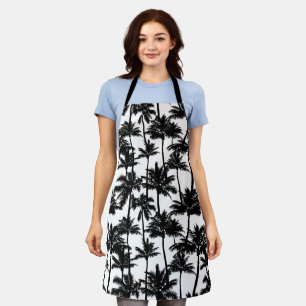 Palm Tree Shadow Pattern Apron