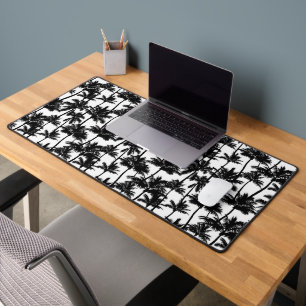 Palm Tree Shadow Pattern Desk Mat
