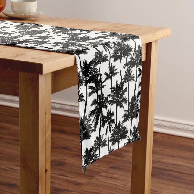 Palm Tree Shadow Pattern Medium Table Runner (In Situ)