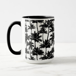 Palm Tree Shadow Pattern Mug