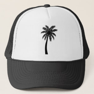 Palm Tree Shirt - Retro Style Tropical Beach Trucker Hat