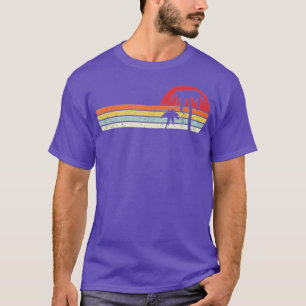 Palm Tree Shirt Retro Style Tropical Beach TShirtg