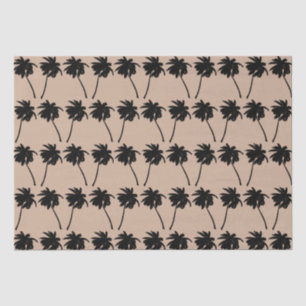 Palm Tree Silhouette Custom Color Background Tissue Paper