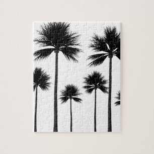 Palm Tree Silhouette Jigsaw Puzzle