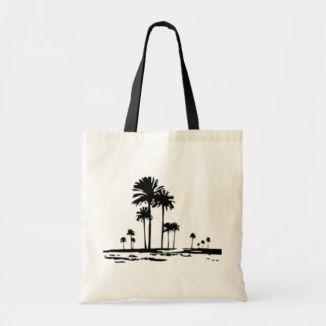 Palm tree silhouette tote bag (Front)