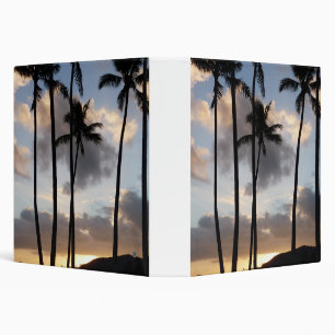 Palm Tree Silhouettes in Hawaii Binder