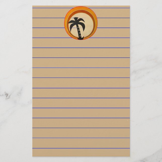 Palm Tree Stationery (Front)